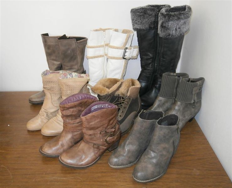 Podzimní a zimní second hand boty v kvalitě krém za 240,-Kč/kg